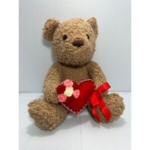 Tristan Teddy Bear Plush with Red Heart‎ and Roses Valentine's Day Gift Toy